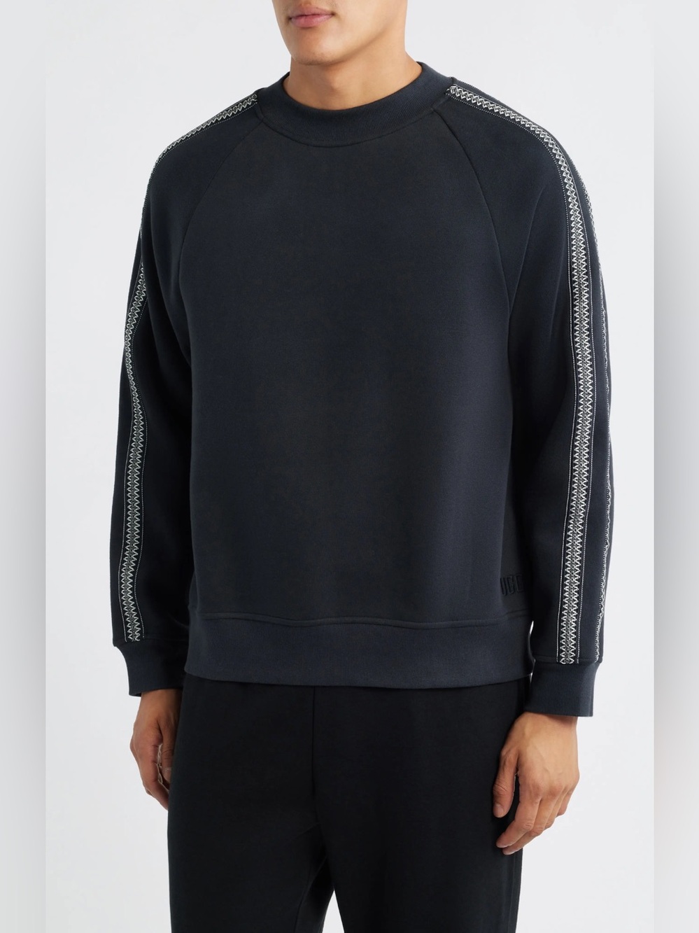 UGG Tasman Crewneck Sweatshirt Black Men's - NWT Size L